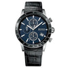 Hugo Boss Rafale cronografo quadrante blu cinturino in pelle nera orologio da uomo - 1513391
