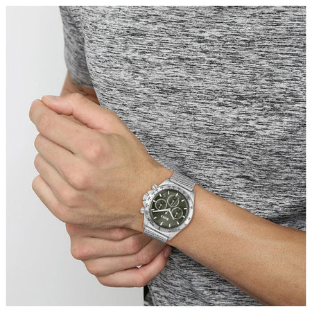 Orologio Hugo Boss Hero Men Green Chronograph Mesh 1514020