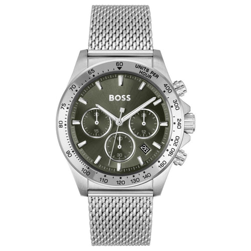 Orologio Hugo Boss Hero Men Green Chronograph Mesh 1514020