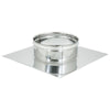 Base forata inox da 200x200mm a innesto F 80 - 180mm 6 decimi