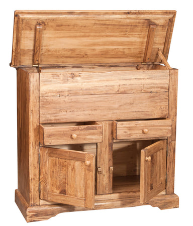 Biscottini Madia Biscottini Legno Massello Tiglio Naturale 115x48x102 Made Italy Credenza