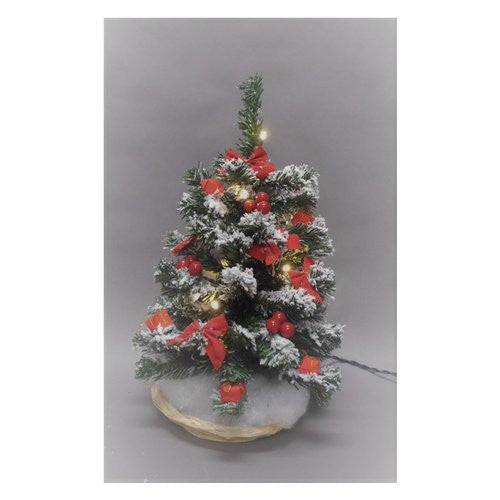 Albero Natale Tabor 159146 Con Luci Rosso