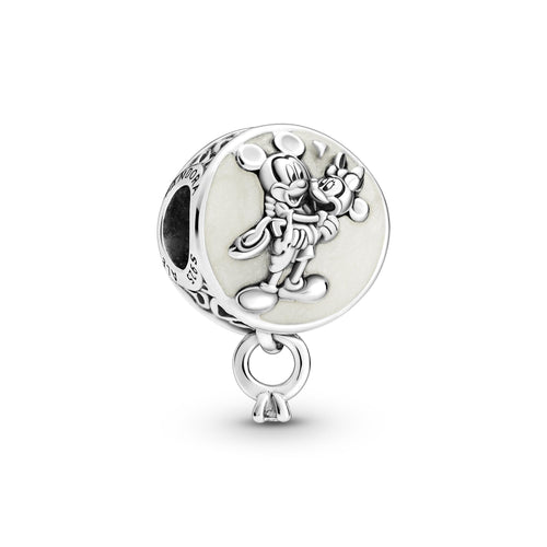 Pandora - Disney, charm pendente Amore eterno con Mickey Mouse e Minnie