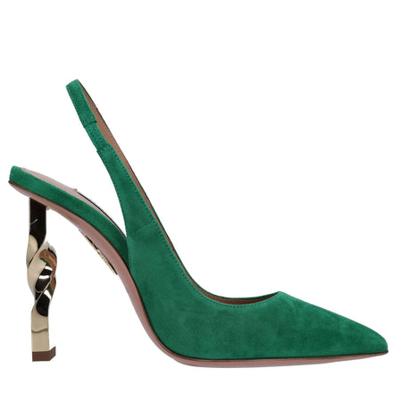 Aquazzura Scarpe con Tacco Verde da donna