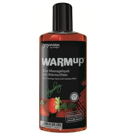 Olio per massaggi lubrificante intimo RISCALDANTE WARMup Fragola