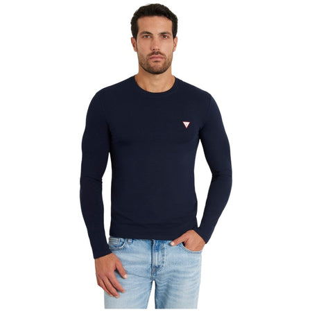 Guess t-shirt blu manica lunga M2YI28-J1314