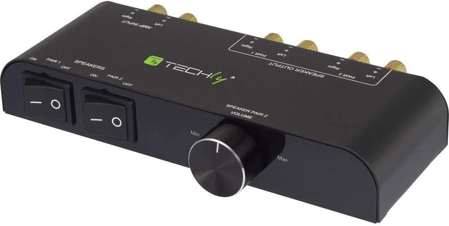Commutatore audio per casse acustiche 2 vie con Terminali a banana