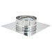 Base forata inox da 300x300mm a innesto M 150 - 250mm 6 decimi