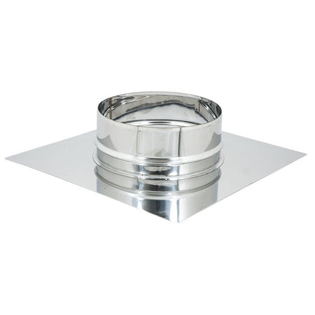 Base forata inox da 350x350mm a innesto M 150 - 300mm 6 decimi