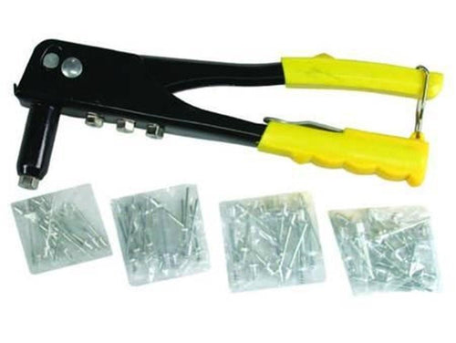 Rivettatrice Con 4 Testine + 20 Rivetti Misti In Omaggio 4 Misure