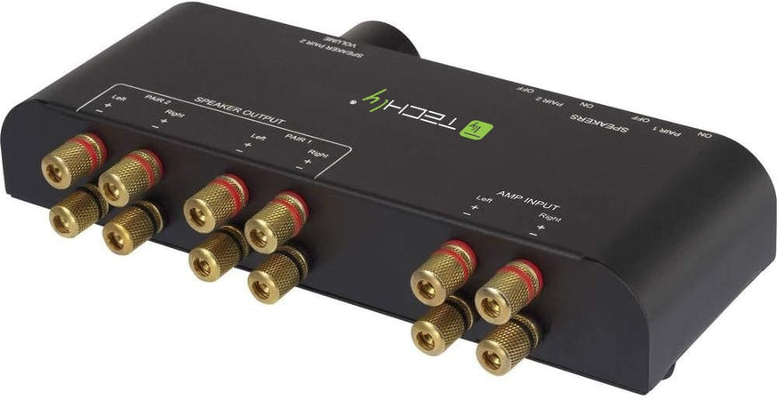 Commutatore audio per casse acustiche 2 vie con Terminali a banana