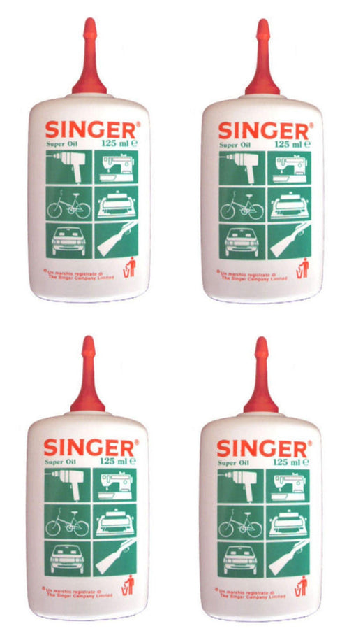 4 Pz Olio Oliatore Originale Singer Per Macchine Da Cucire Fucile Armi Df 900268