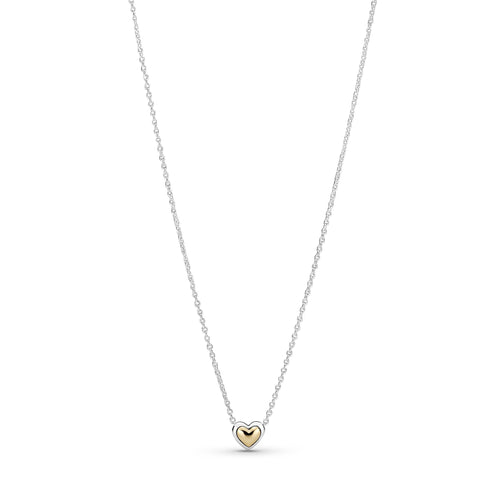 Pandora Collier con cuore dorato a cupola
