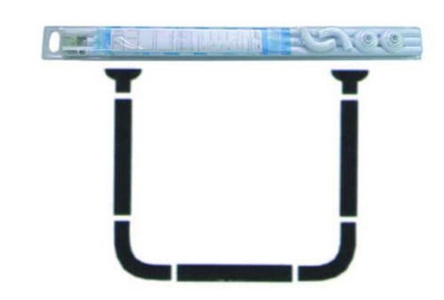 TELAIO REGGITENDA AD U PER DOCCIA cm.90x90x90 ALLUMINIO BIANCO FERR 114622