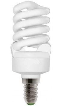 1 LAMPADINA 14 A BASSO CONSUMO 20 W SVILUPPO 94 w LUCE FREDDA ACCEN RAPIDA