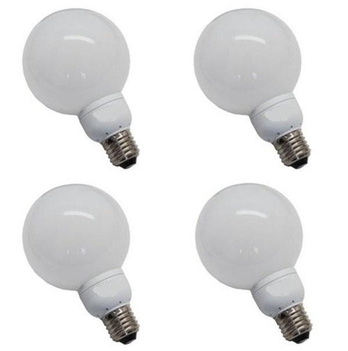 4 LAMPADINE BASSO CONSUMO E7 DA 6 W RESA 35 W LUCE CALDA / FREDDA INSIEME 4000K