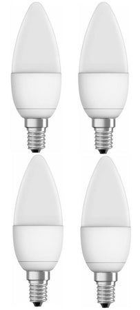 4 LAMPADINE LED OLIVA ATTACCO E 14 CONSUMA 4 W SVILUPPA 30 W LUCE FREDDA