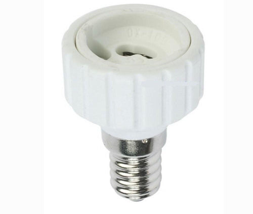 ADATTATORE - RIDUTTORE DA PORTALAMPADA E 14 PICCOLO A FARETTI GU 10 -- pz 3