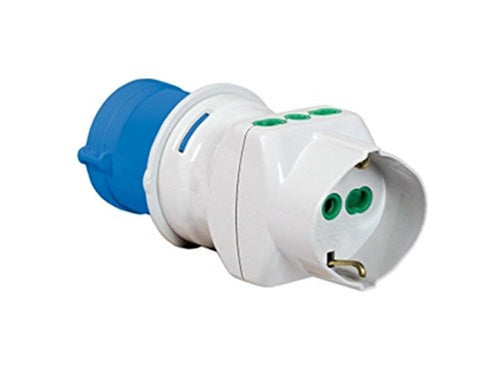 FANTON ADATTATORE INDUSTRIALE SPINA CEE IP44 E PRESE BIPASSO E SCHUKO FER 82624