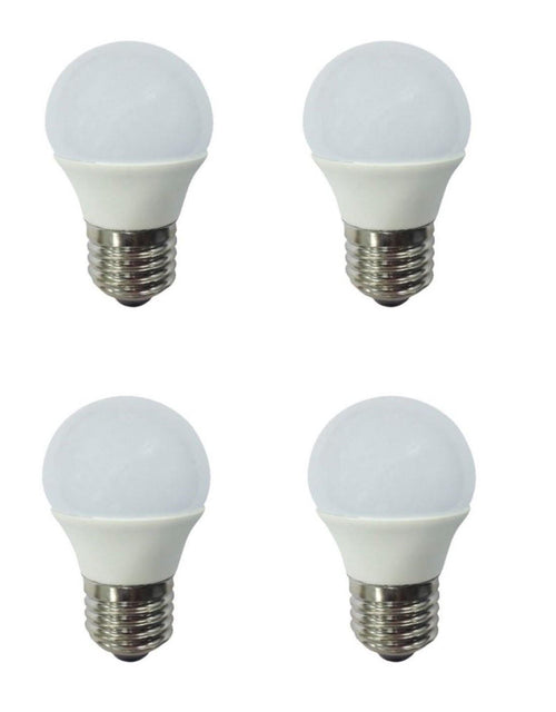 4 LAMPADINE CONSUMO 4 W A LED ATTACCO E 27 3000 k LUCE CALDA LAMPADINA