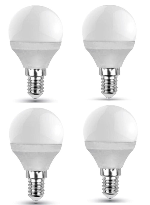 4 LAMPADINE CONSUMO 4 W A LED ATTACCO E 14 6700 k LUCE CALDA LAMPADINA