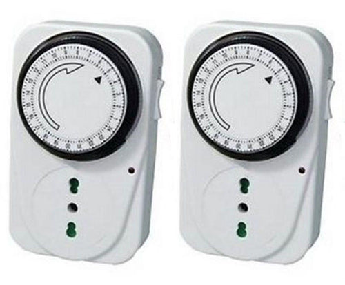 Coppia prese presa 230V 16A temporizzata giornaliera Timer spina programmabile
