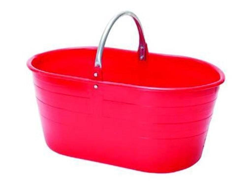 CESTA SECCHIO AGRICOLA OVALE PER RACCOLTA MANICO METALLO LT.25 FER 267205