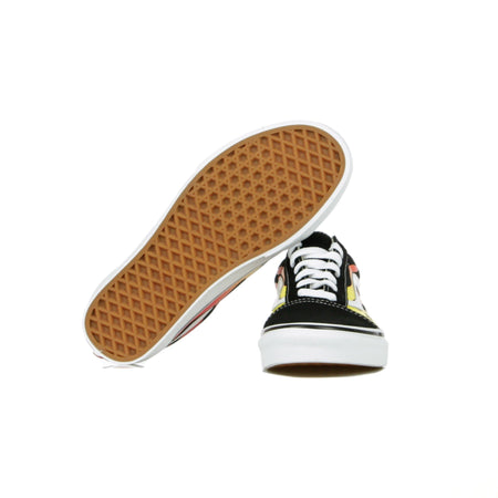 VANS Scarpa Bassa Uomo Old Skool (flame) Black/black/true White da uomo