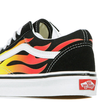 VANS Scarpa Bassa Uomo Old Skool (flame) Black/black/true White da uomo