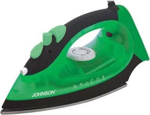 JOHNSON FERRO DA STIRO A VAPORE POTENZA 2200 WATT PIASTRA INOX DRAGO