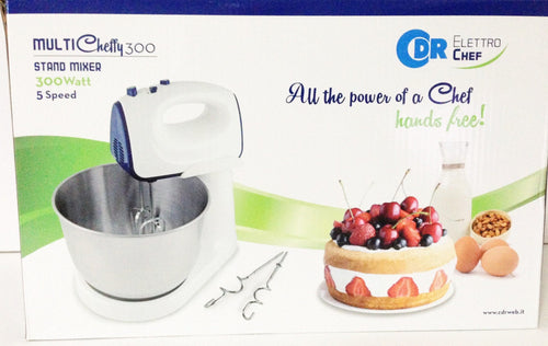 CDR SBATTITORE CON CONTENITORE 5 VELOCITA 300 W 4 FRUSTE MONTA PANNA Ni 01283000