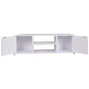 Mobile TV in Legno mdf Bianco Moderno con Ante e Scomparti Porta tv Salotto