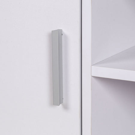Mobile TV in Legno mdf Bianco Moderno con Ante e Scomparti Porta tv Salotto