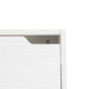 Scarpiera 3Ante Doppia Profondità Salvaspazio Bianco Frassinato 63x24H115cm mdf