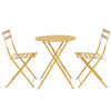 Set 3 pezzi Giardino Tavolo e 2 Sedie Pieghevoli modello Bistrot Salvaspazio