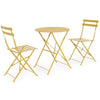 Set 3 pezzi Giardino Tavolo e 2 Sedie Pieghevoli modello Bistrot Salvaspazio