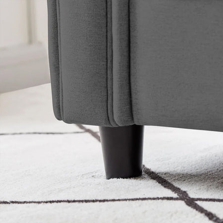 Divano 3 Posti con Rivestimento in Tessuto Premium e Imbottitura Alta Densità Antracide