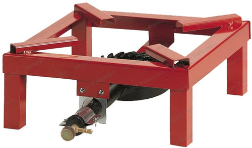 FORNELLONE A GAS BOMBOLA CM 40 X 40 IN METALLO ROSSO / NERO FORNELLO
