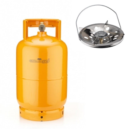 BOMBOLA A GAS 5 KG- (12 L) RICARICABILE DA CAMPEGGIO CAMPER + FORNELLO