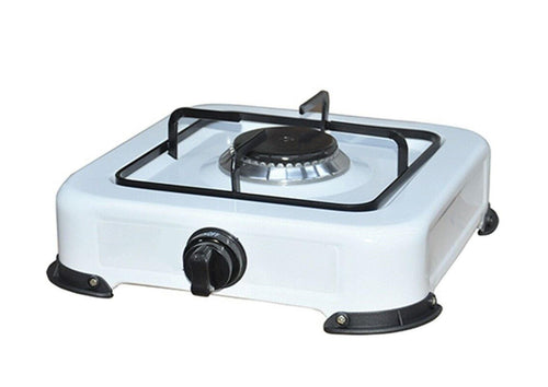 FORNELLO 1 FUOCO GAS BOMBOLA BIANCO 30 X 25 CAMPEGGIO CAMPER CASA FERR
