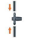 CLABER 91155 -pz.10-RACCORDO DUE VIE PER TUBO CAPILLARE 1/4' IRRIGAZIONE
