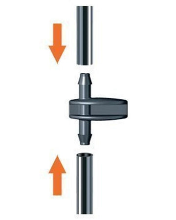 CLABER 91155 -pz.10-RACCORDO DUE VIE PER TUBO CAPILLARE 1/4' IRRIGAZIONE