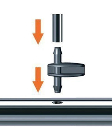 CLABER 91155 -pz.10-RACCORDO DUE VIE PER TUBO CAPILLARE 1/4' IRRIGAZIONE