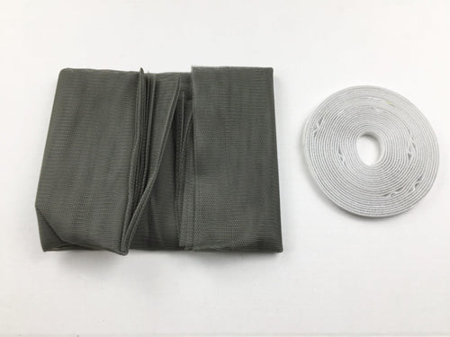 ZANZARIERA IN FIBRA A STRAPPO ** CM 130 X 150 GRIGIA FINESTRA 1 PZ FERR 109321