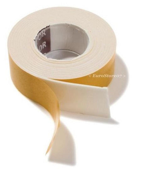 NASTRO BIADESIVO LUNGO 1,5 MT LARGO 19 MM 1 ROTOLO spessore 1 mm BIANCO FE 39765