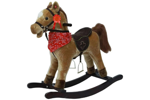Cavallo a Dondolo Marrone Chiaro