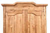 Biscottini Armadio Country in legno massello di tiglio finitura naturale L127xPR59xH204 cm. Made in Italy