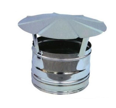 FUMAIOLO TUBI STUFE A LEGNA CAPPELLOTTO CM 8 IN ACCIAO INOX FERR 192552