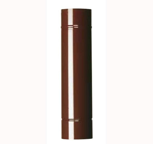 TUBO SMALTATO MARRONE LUCIDO DIAM.CM 13 X CM 50 LUNGO PER STUFA LEGNA DF 701430