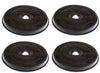 4 PEZZI FILTRO CAPPA FABER ELICA CARBONE ATTIVO 6093043 H 26,5 mm Ø 23.2 F 38 - NO ORIGINALE